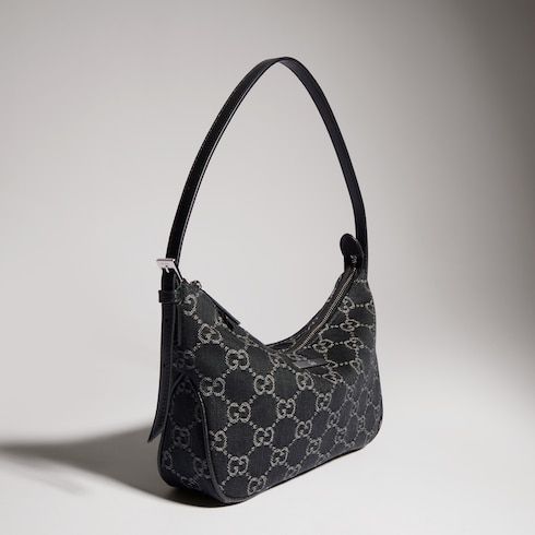 Lady Lunetta Small Shoulder Luxury Handbag GG Denim