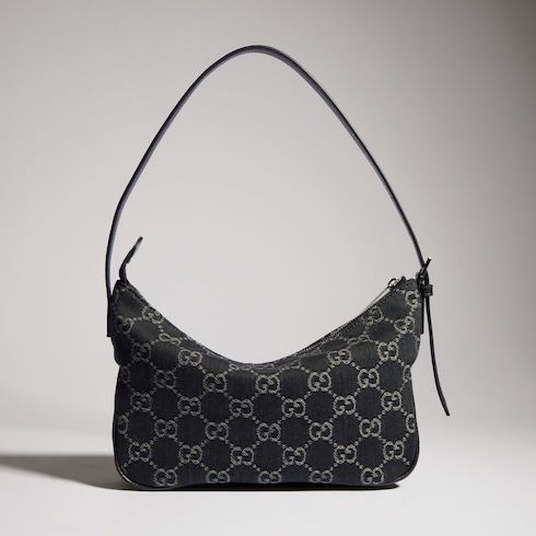 Lady Lunetta Small Shoulder Luxury Handbag GG Denim