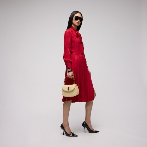 Small Top Handle Luxury Handbag With Soft Grainy Leather And Click Closure For Women