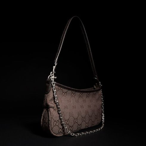 Small Shoulder Luxury Handbag With GG Canvas And Additional Strap