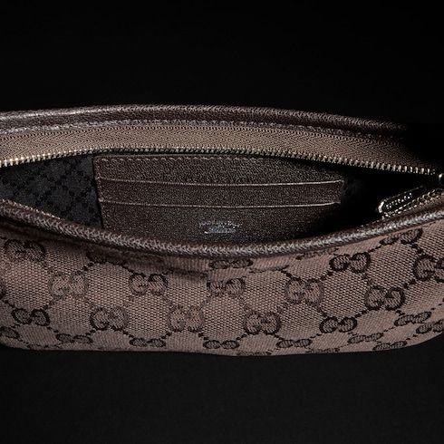 Small Shoulder Luxury Handbag With GG Canvas And Additional Strap