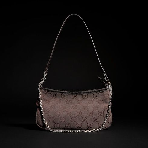 Small Shoulder Luxury Handbag With GG Canvas And Additional Strap
