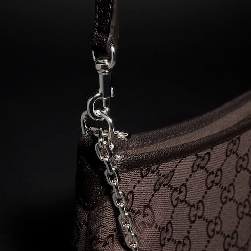 Small Shoulder Luxury Handbag With GG Canvas And Additional Strap