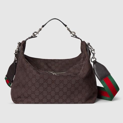 Medium Crossbody Luxury Handbag With GG Canvas And Detachable Strap For Men
