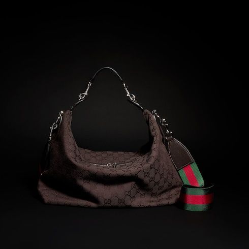 Medium Crossbody Luxury Handbag With GG Canvas And Detachable Strap For Men