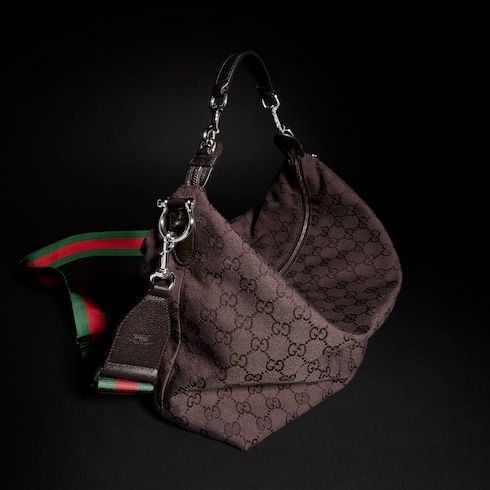 Medium Crossbody Luxury Handbag With GG Canvas And Detachable Strap For Men