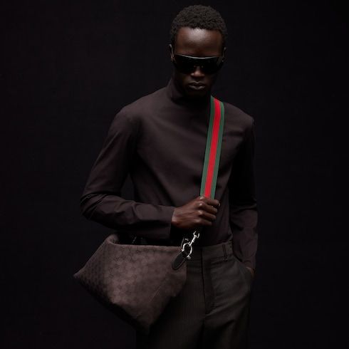 Medium Crossbody Luxury Handbag With GG Canvas And Detachable Strap For Men