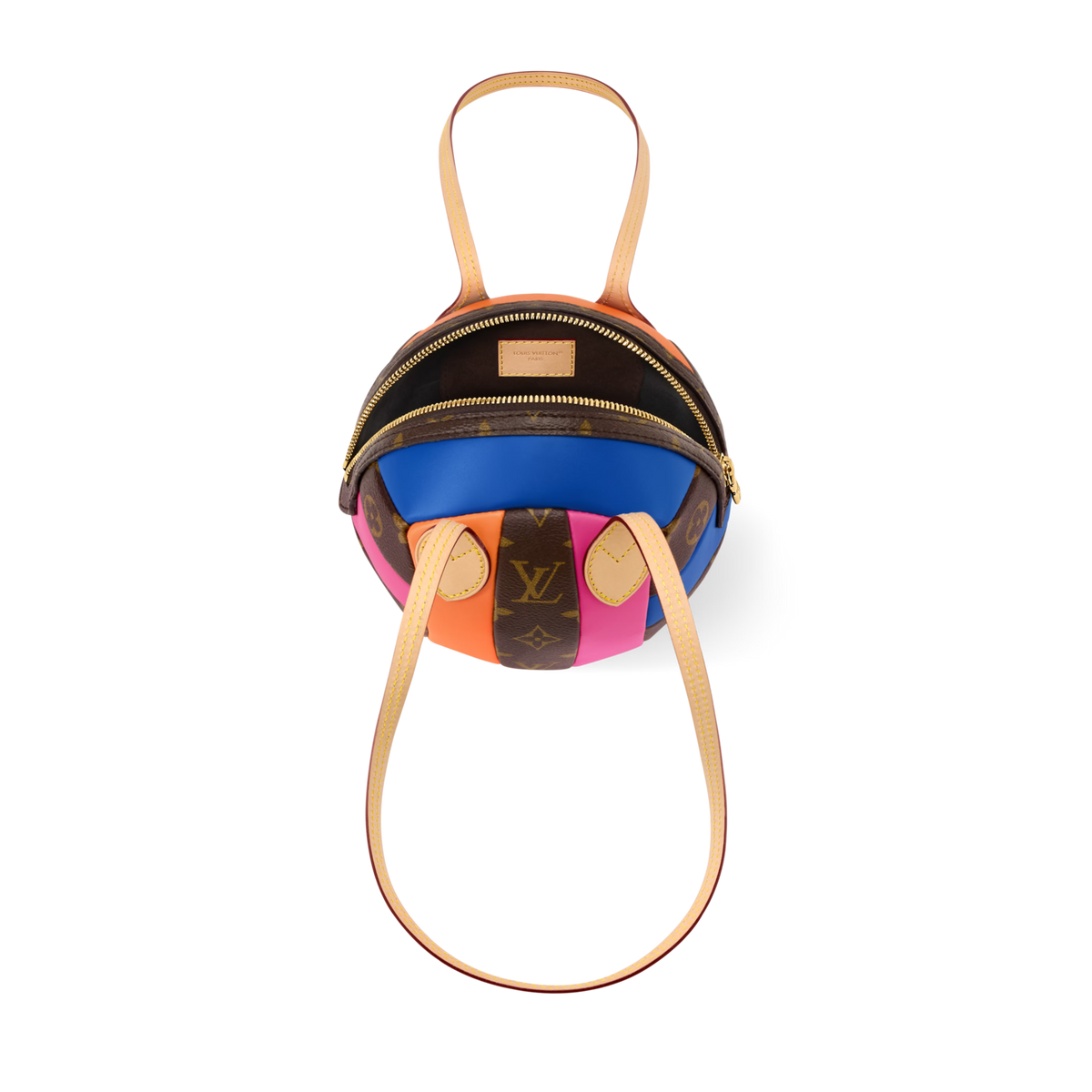 Women's Spherical Coated Canvas & Cowhide Leather Handbag product image 4