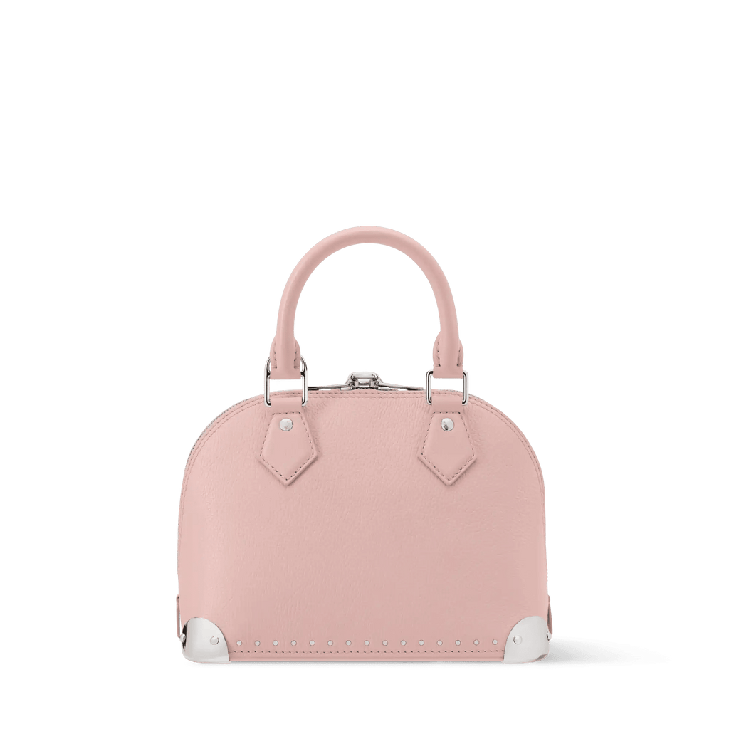 Alma Trunk BB Petal Pink Calfskin Leather Crossbody Bag For Women