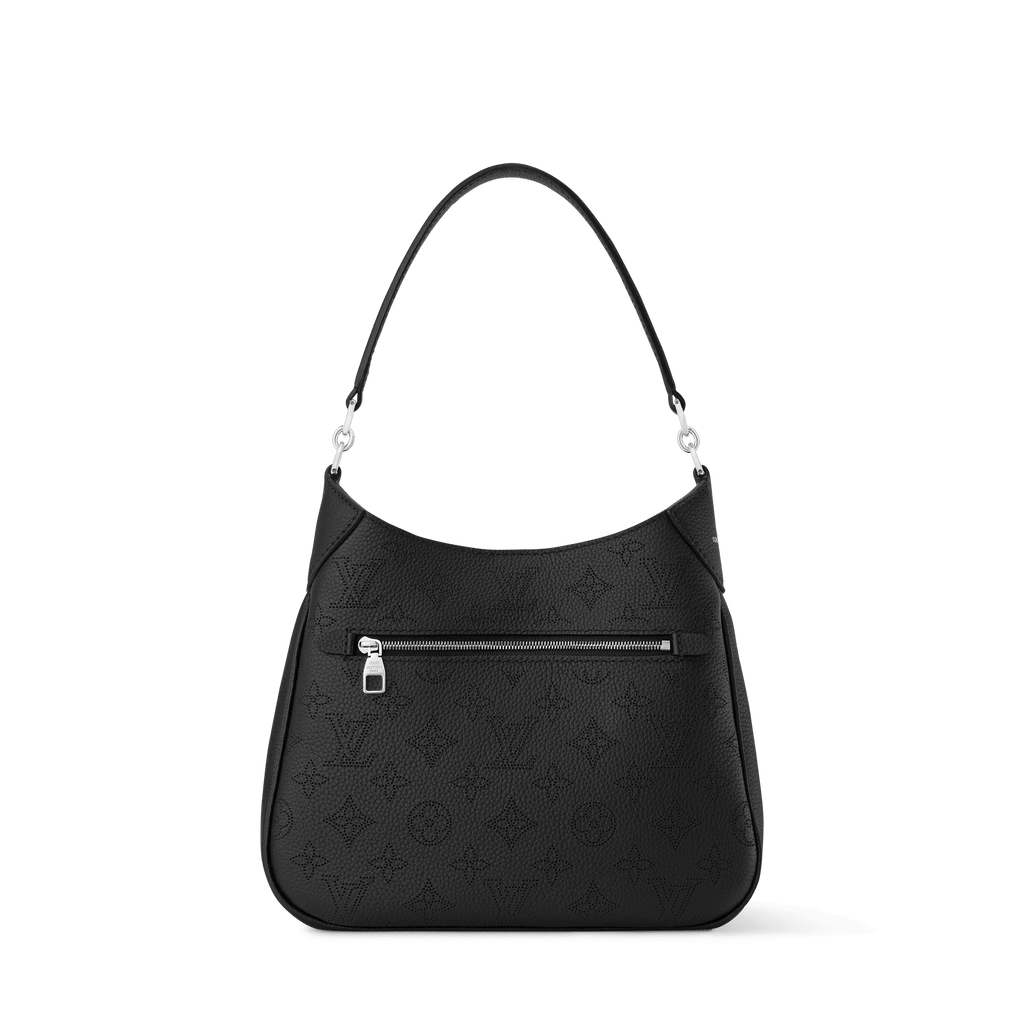 All Around PM Black Perforated Mahina Calfskin Leather Tote Bag M28306 For Women