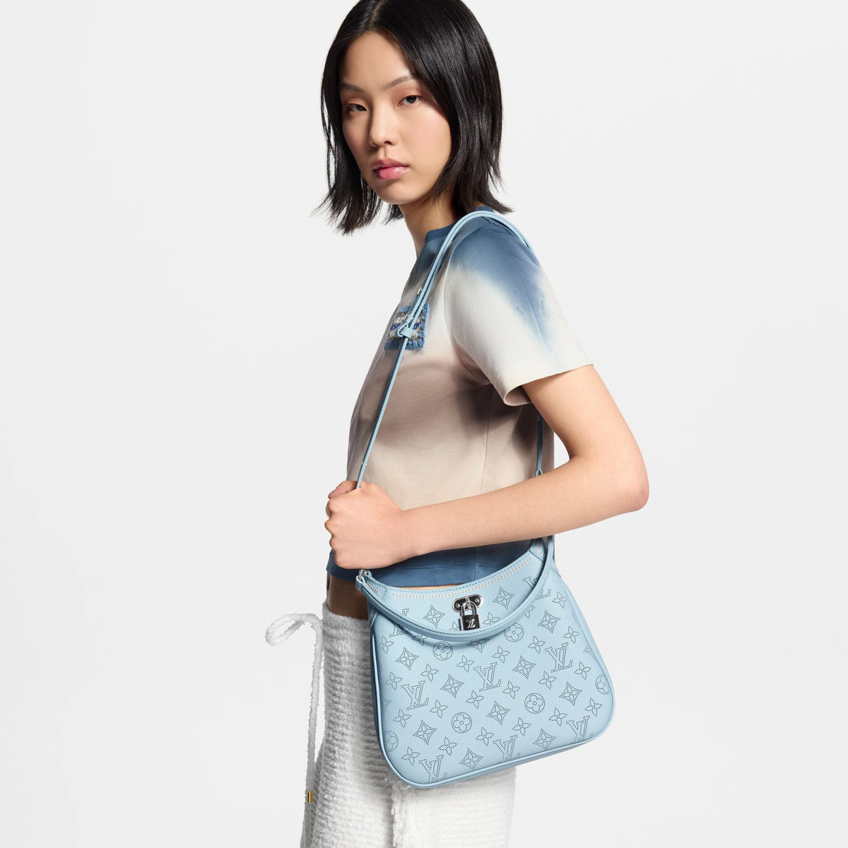 Blue Calfskin Leather Handbag product image 8