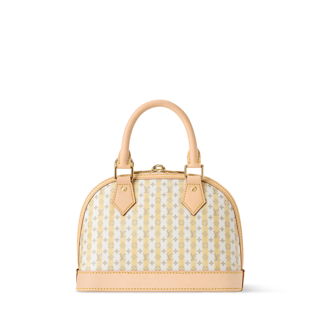 Alma BB LV Stamp Banana Monogram Canvas Nano Bag For Women