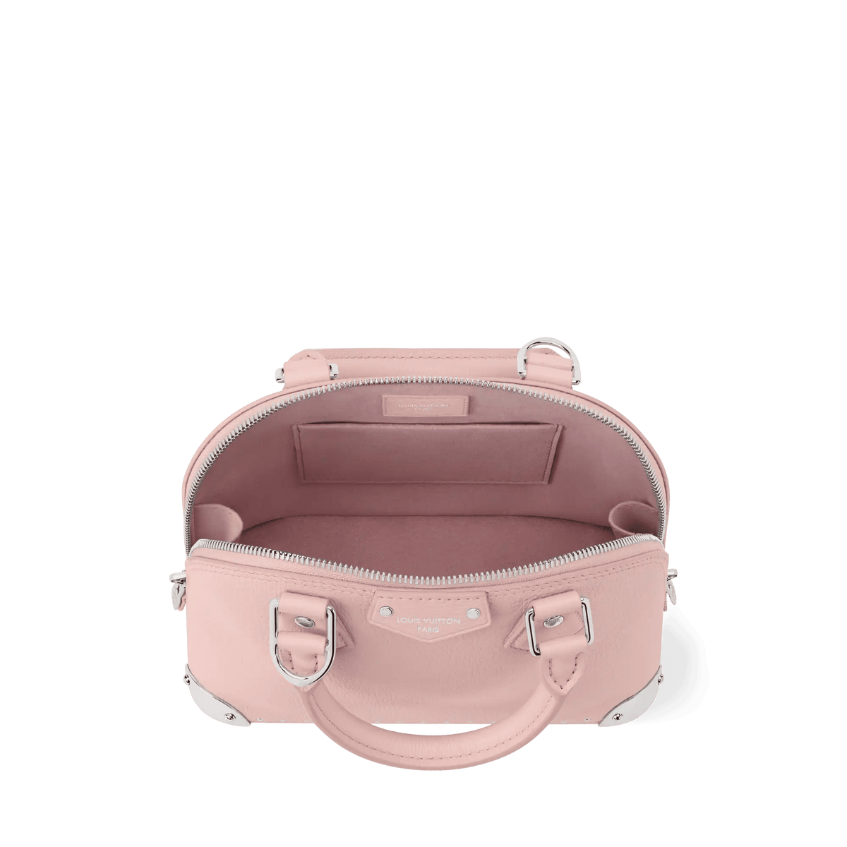 Alma Trunk BB Petal Pink Calfskin Leather Crossbody Bag For Women