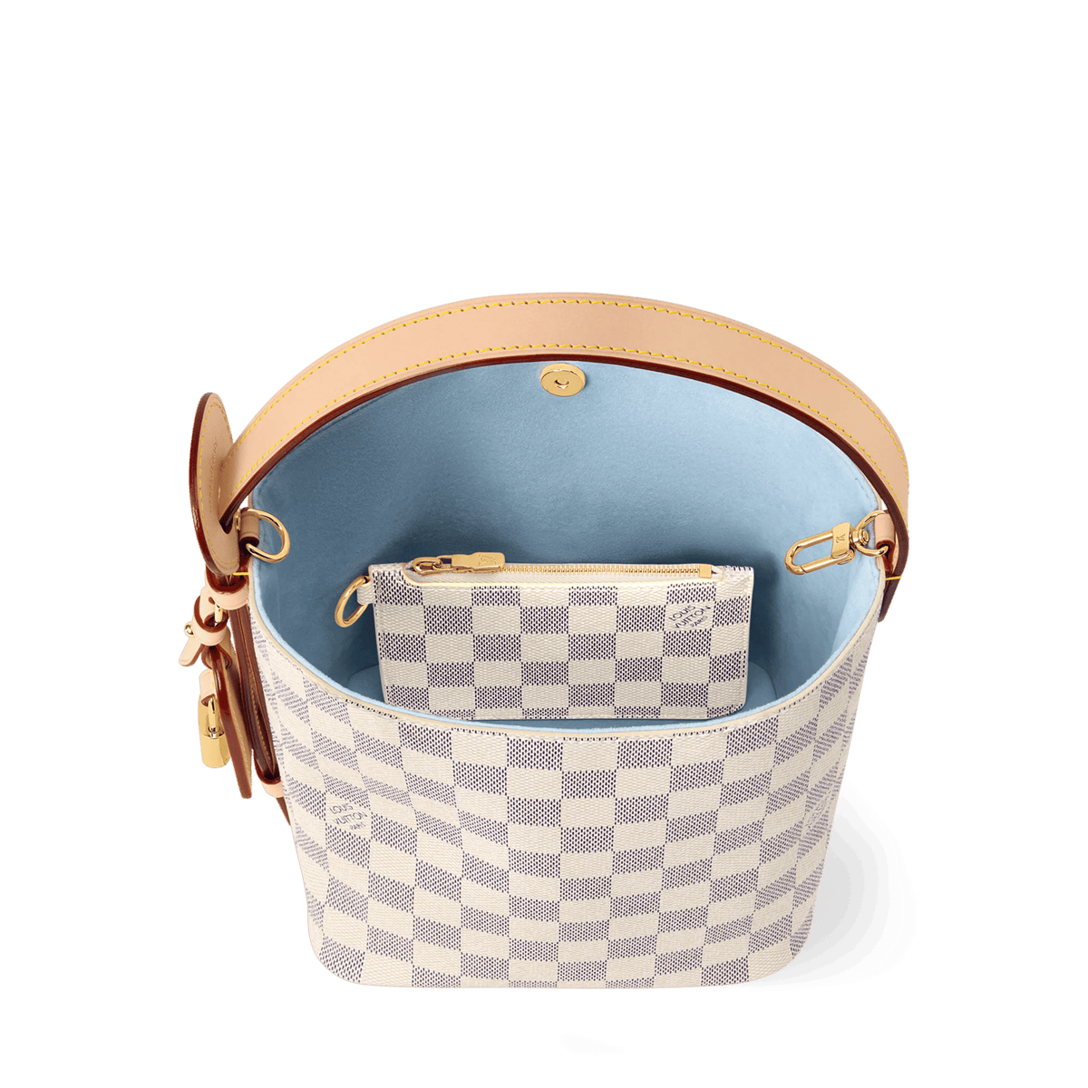 All In BB Damier Azur Canvas Tote For Women