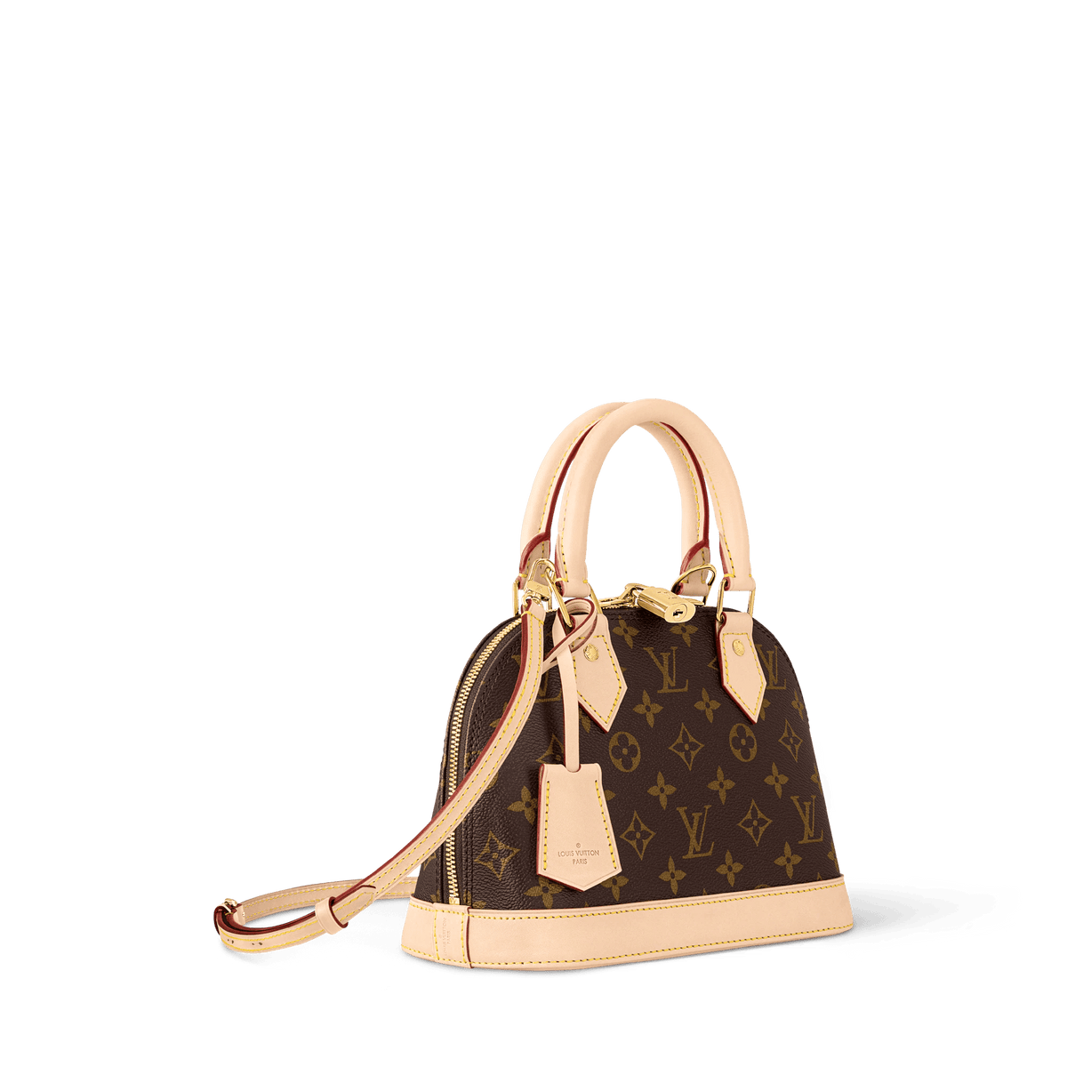 Alma BB Monogram Canvas Top Handle Bag For Women
