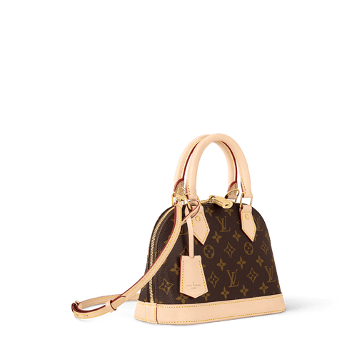 Alma BB Monogram Canvas Top Handle Bag For Women