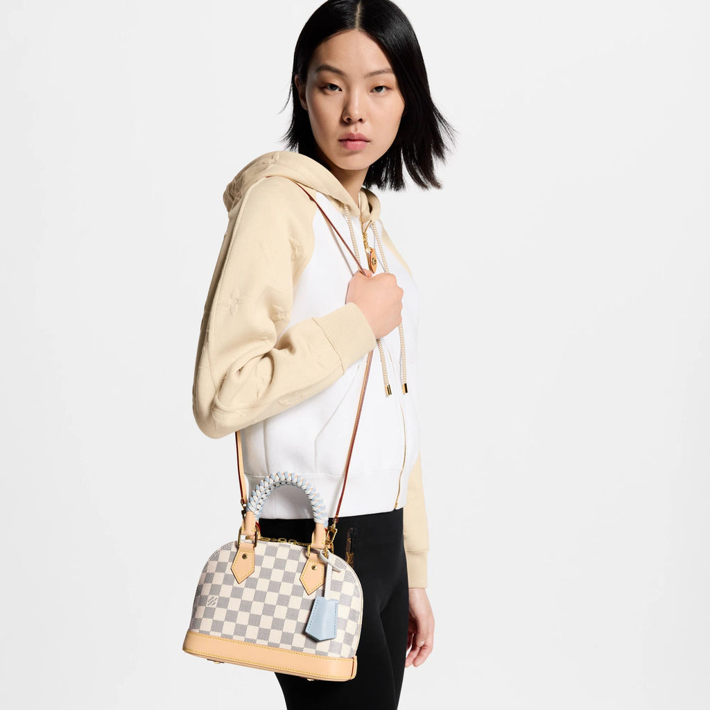 Alma BB Damier Azur Bleu Olympe Coated Canvas Handbag N40902 For Women