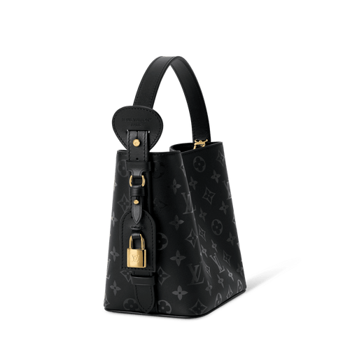 All In BB Monogram Ink Boldly Black Bucket Bag For Women