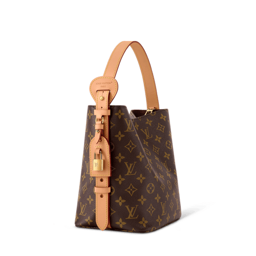 All In MM Monogram Canvas Bucket Bag For Women