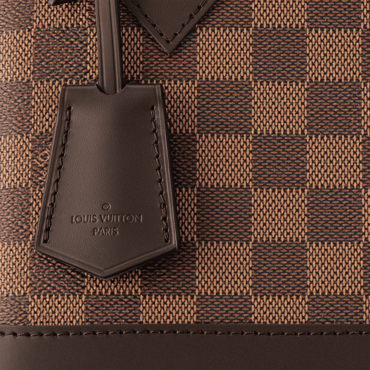 Alma BB Damier Ebene Dark Chocolate Canvas Crossbody Bag For Women