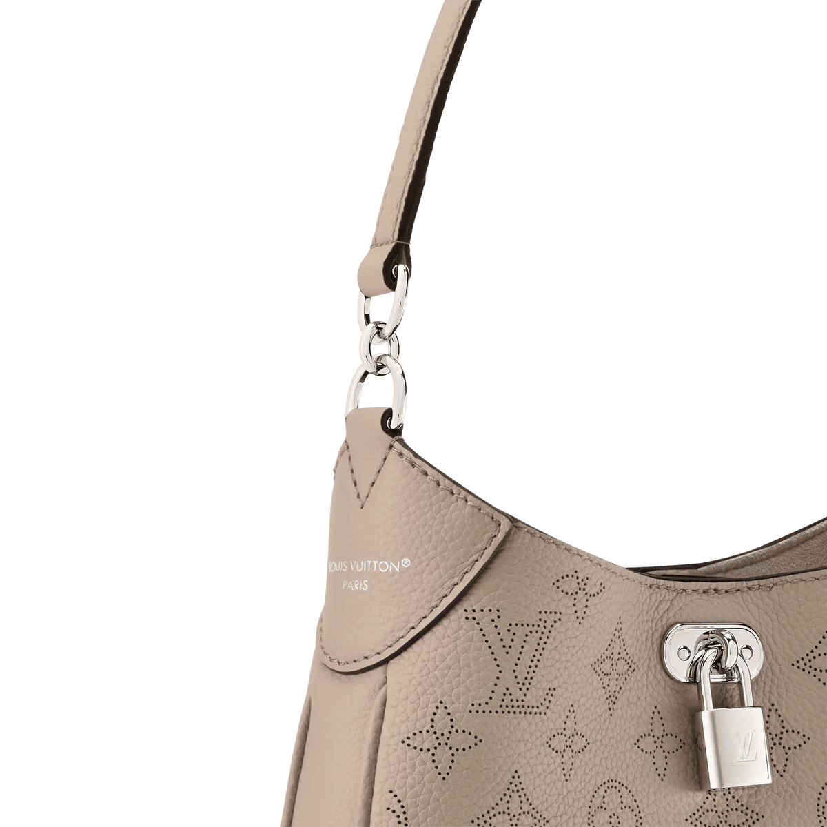 All Around PM Galet Perforated Mahina Calfskin Leather Tote Bag M27336 For Women