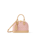Alma BB Monogram Emblème Rose Ruban Bag For Women