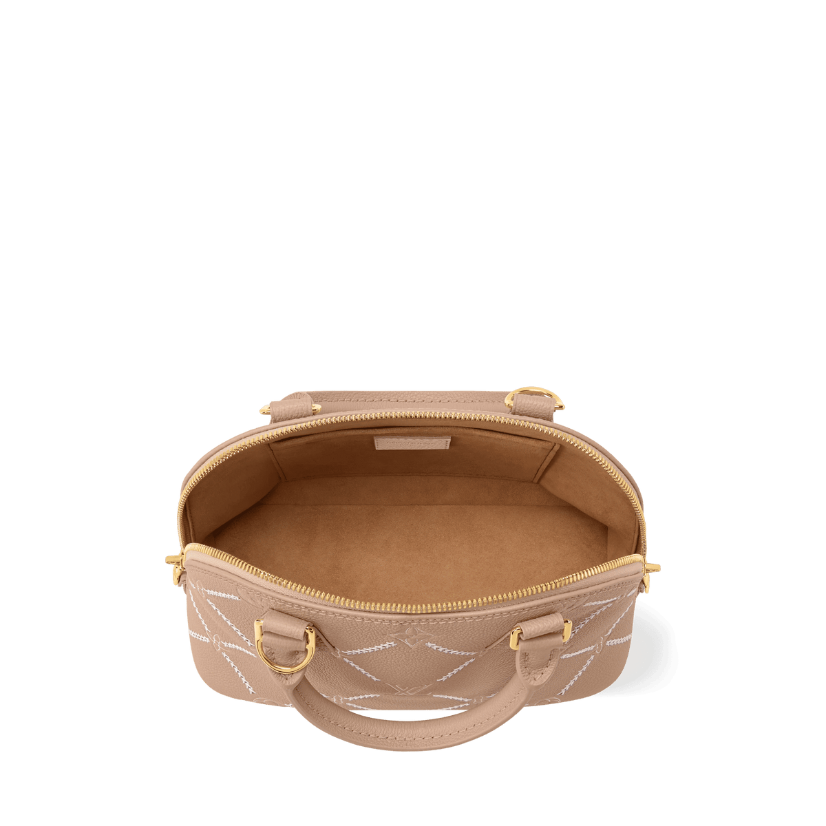 Alma BB Hazelnut Couture Monogram Empreinte Leather Handbag M28458 For Women