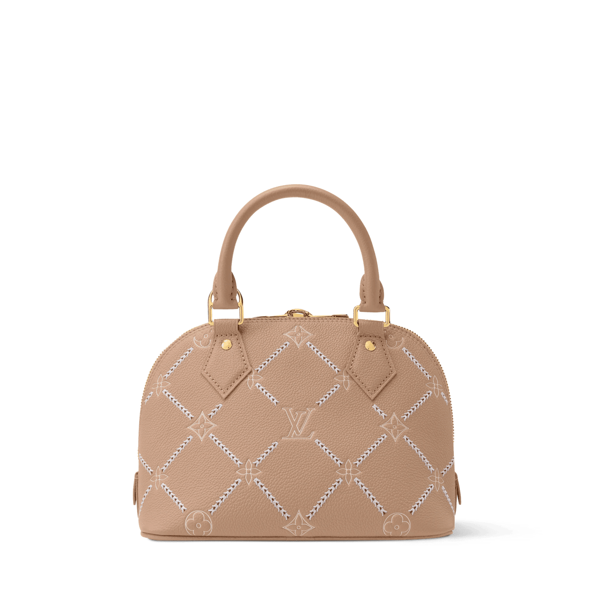 Alma BB Hazelnut Couture Monogram Empreinte Leather Handbag M28458 For Women