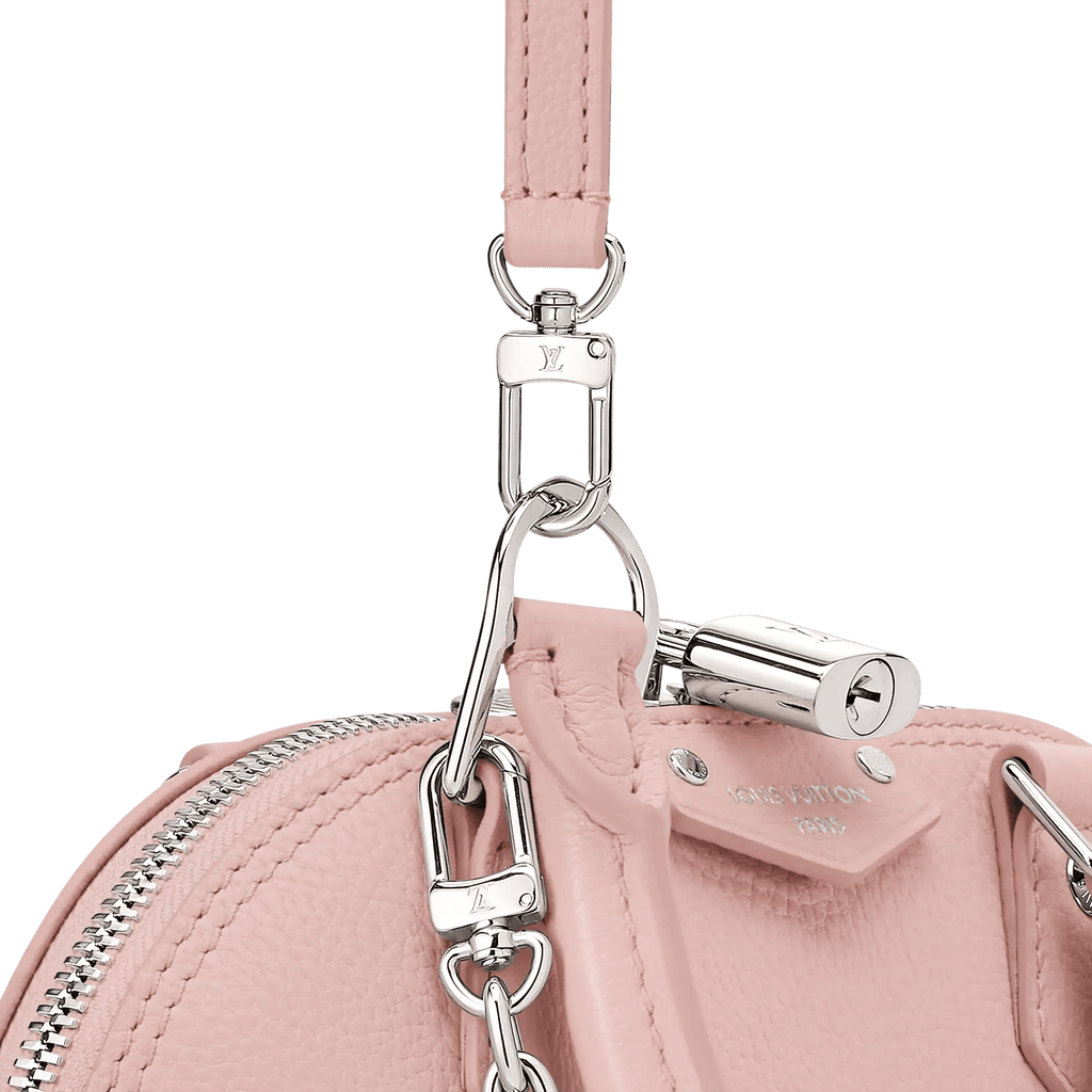Alma Trunk BB Petal Pink Calfskin Leather Crossbody Bag For Women