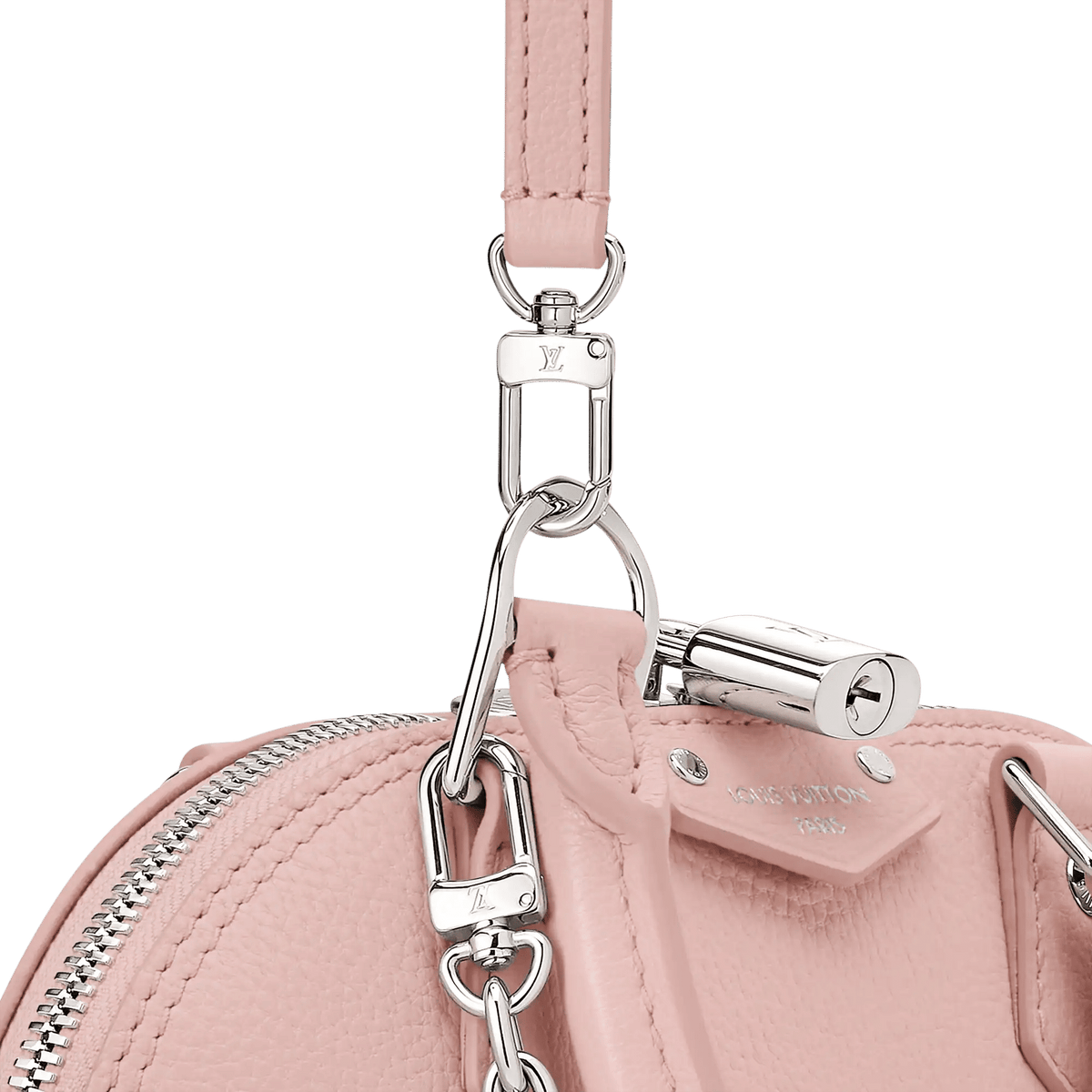Alma Trunk BB Petal Pink Calfskin Leather Crossbody Bag For Women