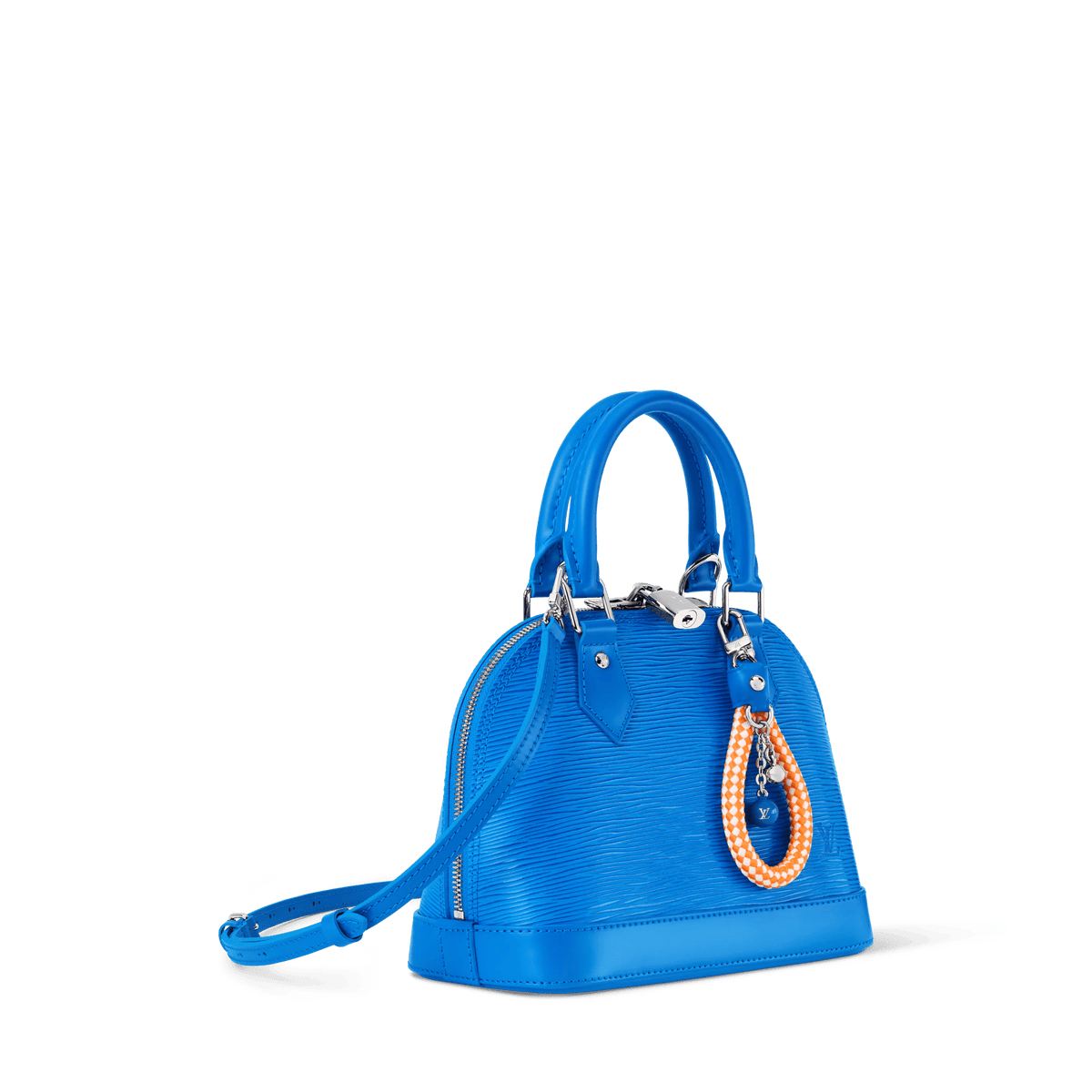 Alma BB Ocean Blue Epi Leather Handbag For Women