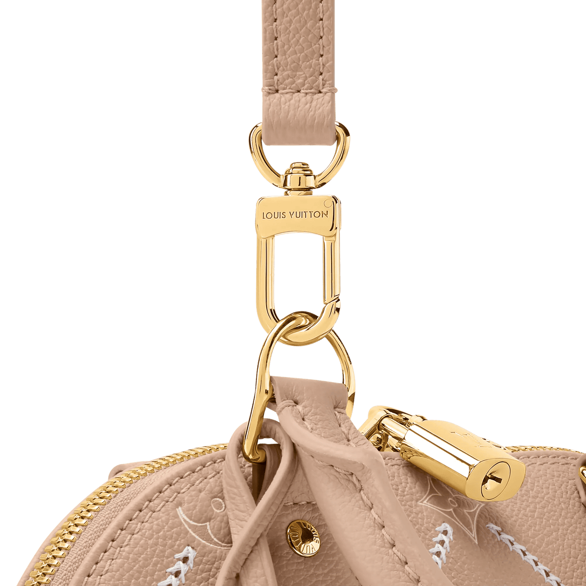 Alma BB Hazelnut Couture Monogram Empreinte Leather Handbag M28458 For Women