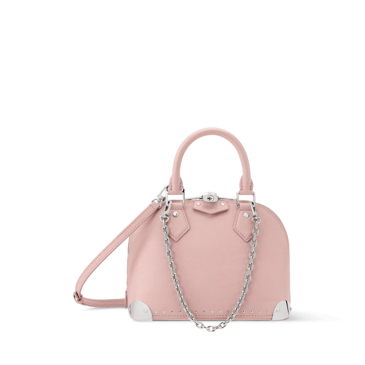 Alma Trunk BB Petal Pink Calfskin Leather Crossbody Bag For Women