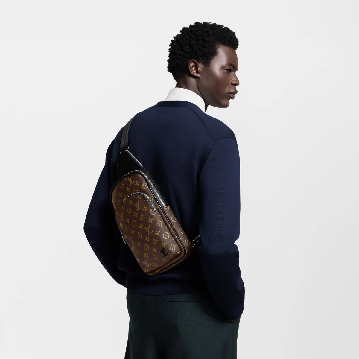 Avenue Slingbag Monogram Macassar Shoes For Men