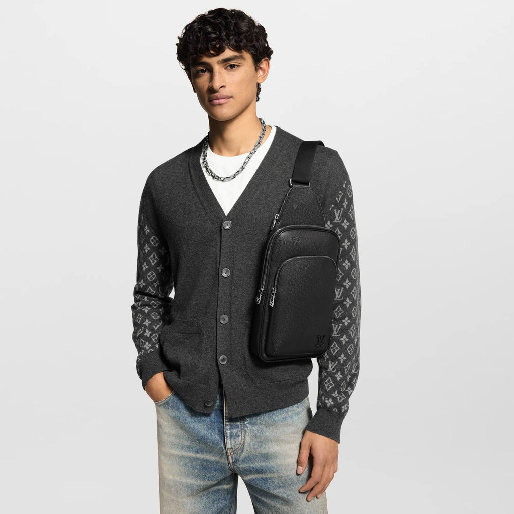 Avenue Slingbag Black Shoes For Men