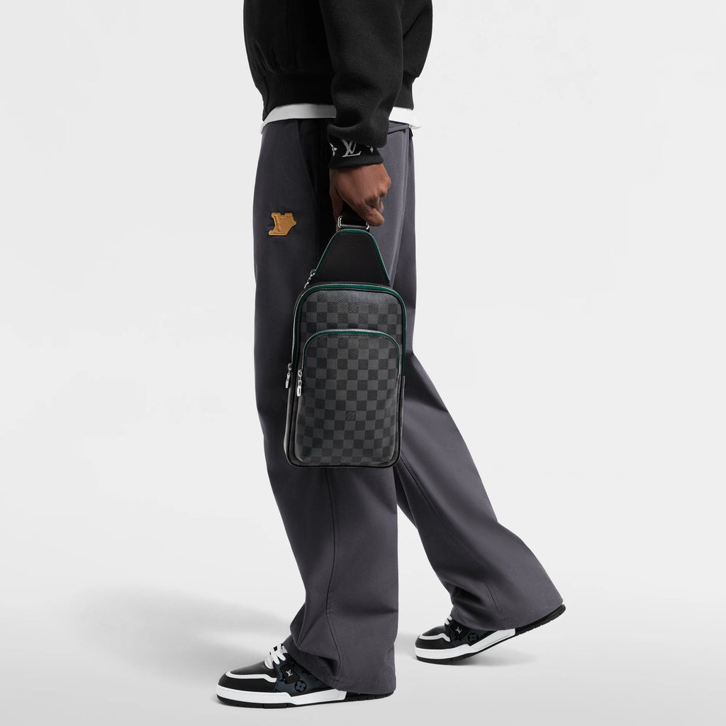 Men's Green Coated Canvas Handbag product image 5