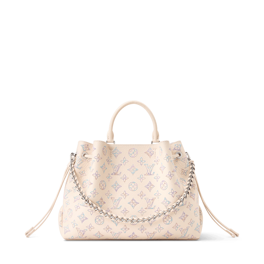 Bella Tote Link Quartz Perforated Mahina Calfskin Leather Bag M2A169 For Women