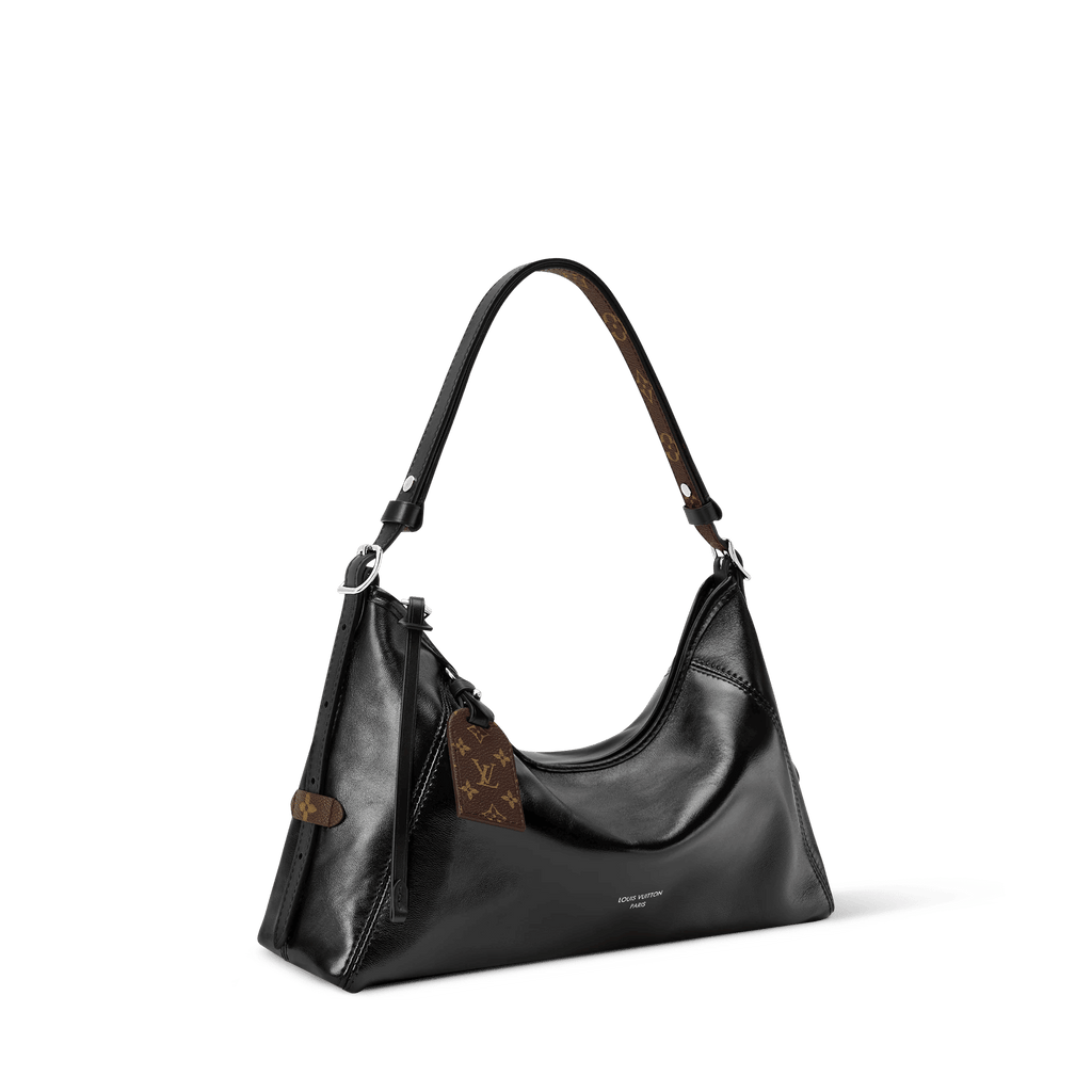 CarryAll East West Black Lamb Leather Crossbody Bag M28160 For Women