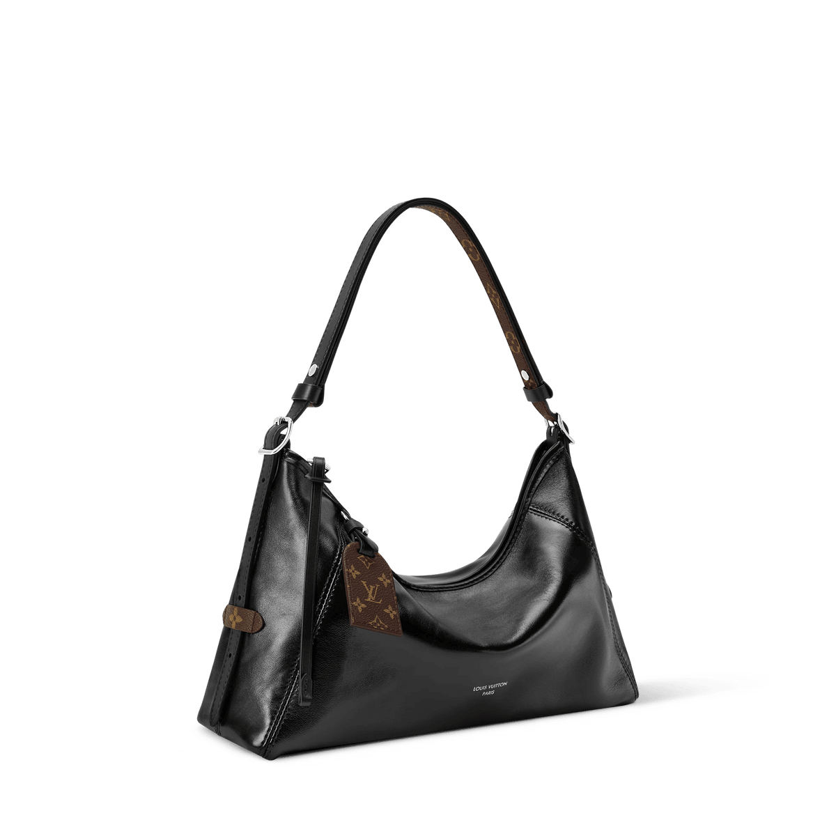 CarryAll East West Black Lamb Leather Crossbody Bag M28160 For Women