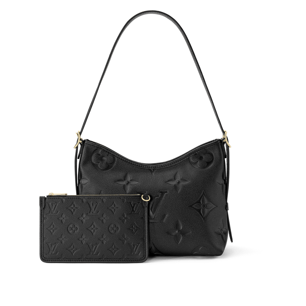 CarryAll PM Black Monogram Empreinte Leather Hobo Bag M46288 For Women