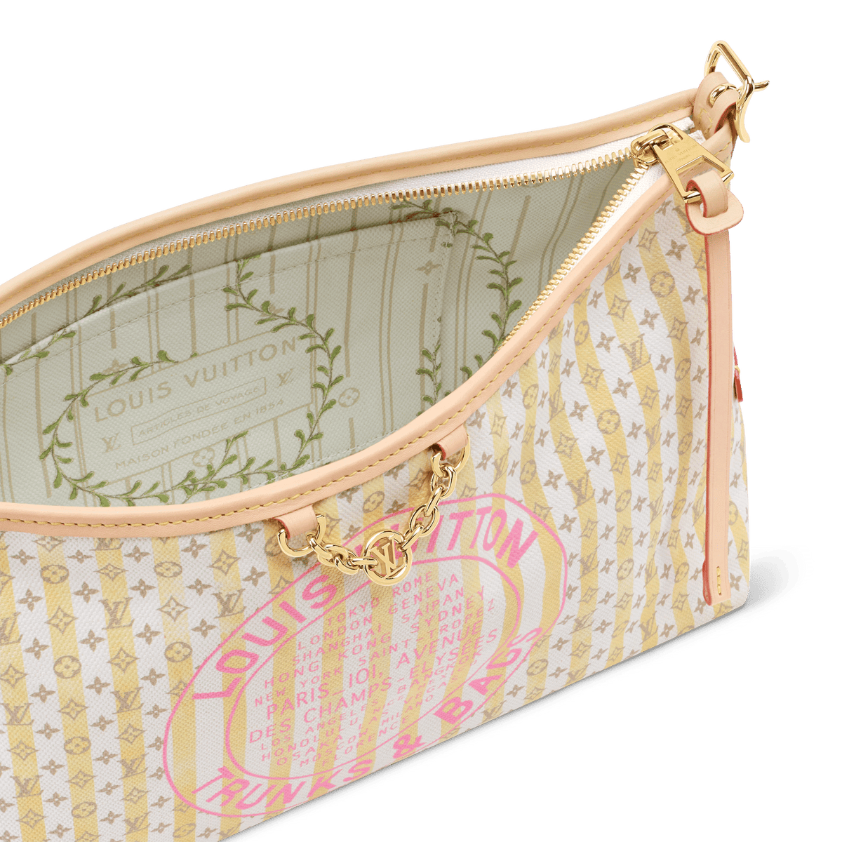 Carryall East West Banana Monogram Coated Canvas Tote Bag M29139 For Women