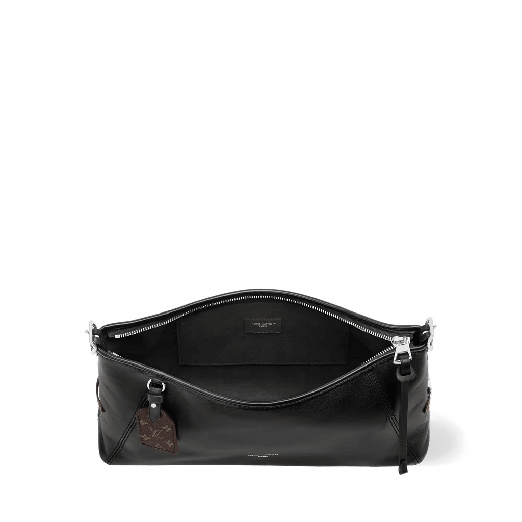 CarryAll East West Black Lamb Leather Crossbody Bag M28160 For Women