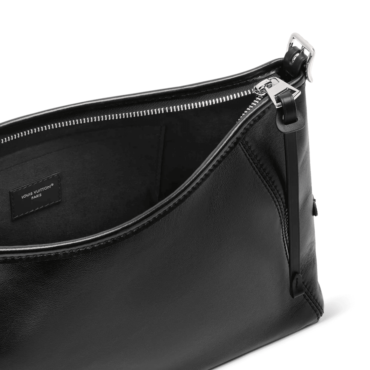 CarryAll East West Black Lamb Leather Crossbody Bag M28160 For Women