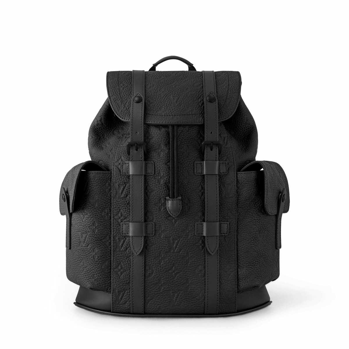 Black Leather Backpack Design 002 product image 1