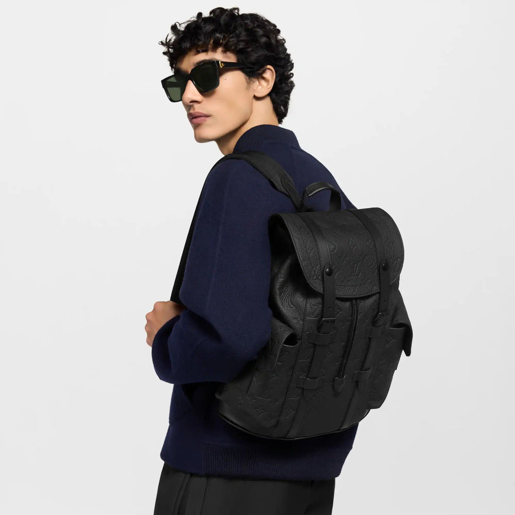 Black Leather Backpack Design 002 product image 5