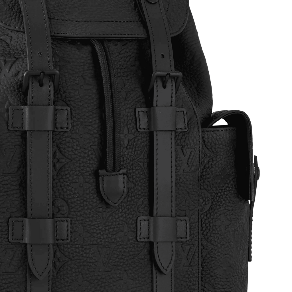 Black Leather Backpack Design 002 product image 3