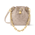 Coussin Bucket Monogram Embossed Lambskin Drawstring Bag M26530 For Women