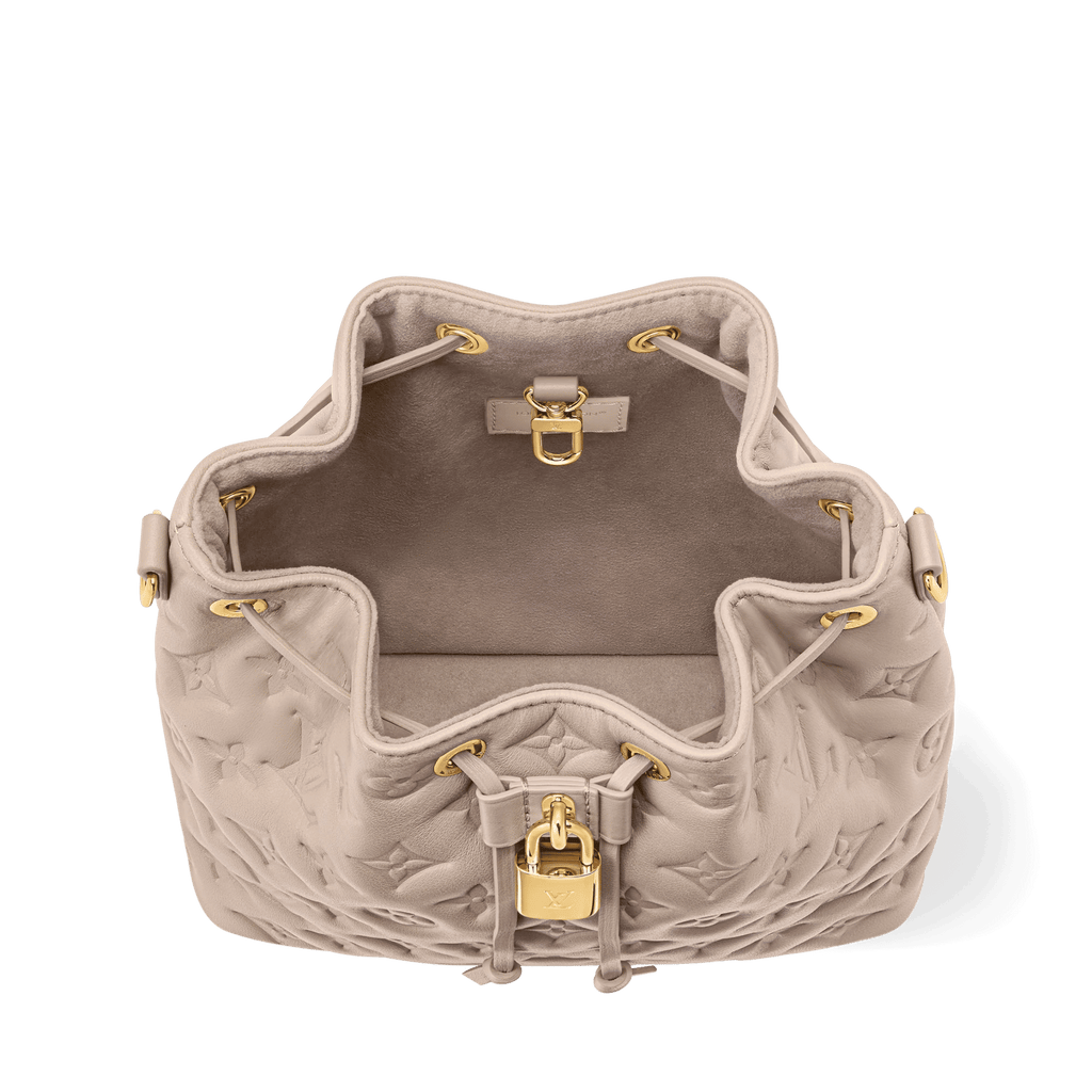 Embossed Lambskin Leather Bucket Bag product image 4