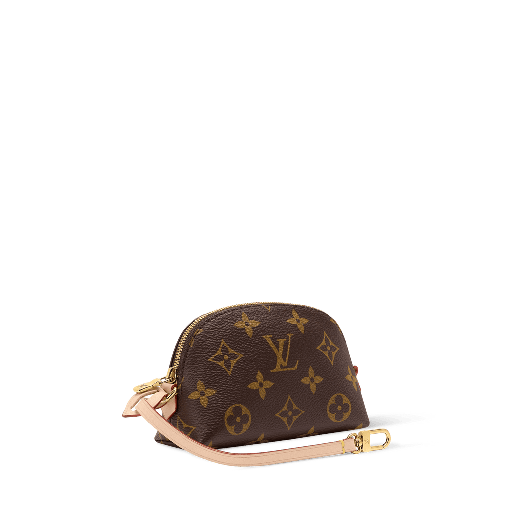 Cosmetic Purse Monogram Coated Canvas Pouch M25653 For Women