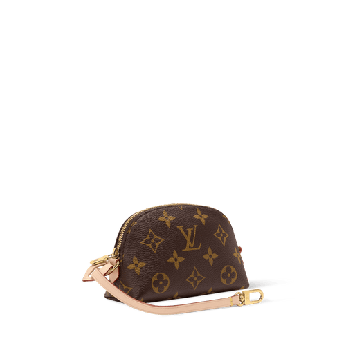 Cosmetic Purse Monogram Coated Canvas Pouch M25653 For Women